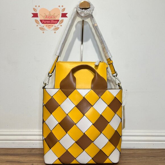 💛Michael Kors Leather Quilted Satchel & Xbody Purse💛 - Picture 3 of 17